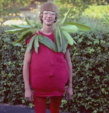 Jeff Bezos in a strawberry costume